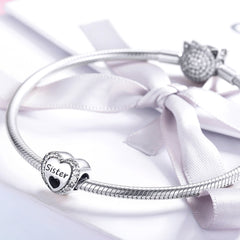 Sister Heart Charm - Lullaboo