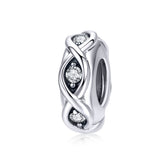 Silver Sparkles Spacer Charm - Lullaboo