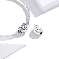 Angel & Baby Heart Charm - Lullaboo