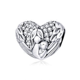 Angel & Baby Heart Charm - Lullaboo