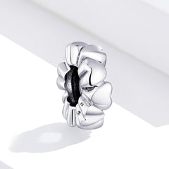 Silver Heart Spacer Charm