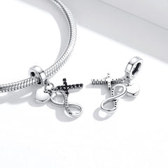 Infinity Cross & Heart Dangle Charm - Lullaboo
