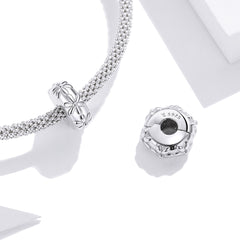 Silver Daisy Clip Charm - Lullaboo
