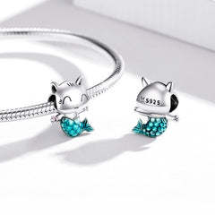 Kitty Mermaid Charm - Lullaboo