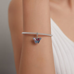 Pink Purple Butterfly Charm - Lullaboo