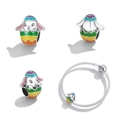 Easter Bunny in Egg Charm - Lullaboo