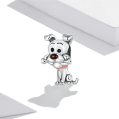 Dog With Bone in Mouth Charm - Lullaboo
