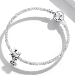 Dog With Bone in Mouth Charm - Lullaboo