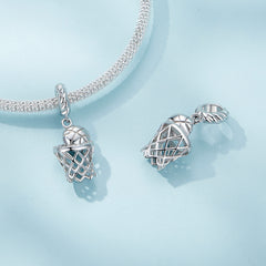 Basketball & Hoop Dangle Charm - Lullaboo