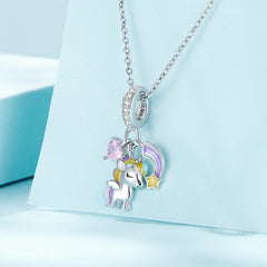 Rainbow Unicorn Dangle Charm - Lullaboo