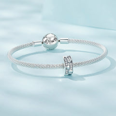 Silver Heart & CZ Clip Charm - Lullaboo