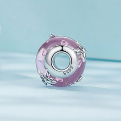 Pink Butterfly Glass Bead - Lullaboo
