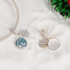 White Christmas Dangle Charm - Lullaboo
