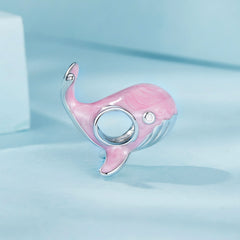 Pink Whale Charm - Lullaboo