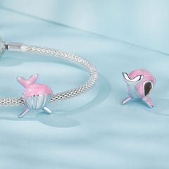 Pink Whale Charm - Lullaboo