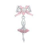 Pink Ballerina Dangle Charm - Lullaboo