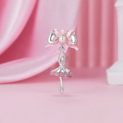 Pink Ballerina Dangle Charm - Lullaboo