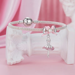 Pink Ballerina Dangle Charm - Lullaboo