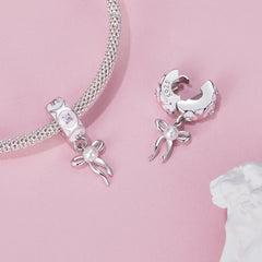 Pink Bow Clip Charm - Lullaboo