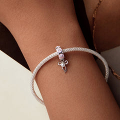 Pink Bow Clip Charm - Lullaboo