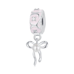 Pink Bow Clip Charm - Lullaboo