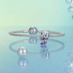 Purple Mermaid Charm - Lullaboo