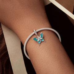 Snowflake Butterfly Dangle Charm - Lullaboo