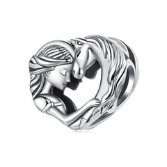 Horse Lover Heart Charm - Lullaboo