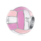 Pink Volleyball Charm