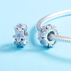 Lavender Flowers Spacer Charm - Lullaboo