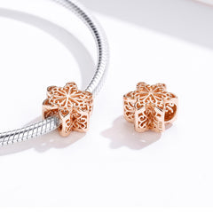 Snowflake Rose Gold Charm - Lullaboo
