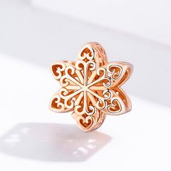 Snowflake Rose Gold Charm - Lullaboo