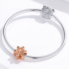 Snowflake Rose Gold Charm - Lullaboo