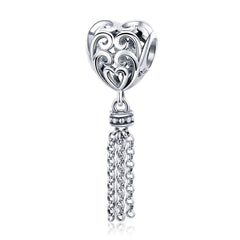 Heart Tassle Charm - Lullaboo
