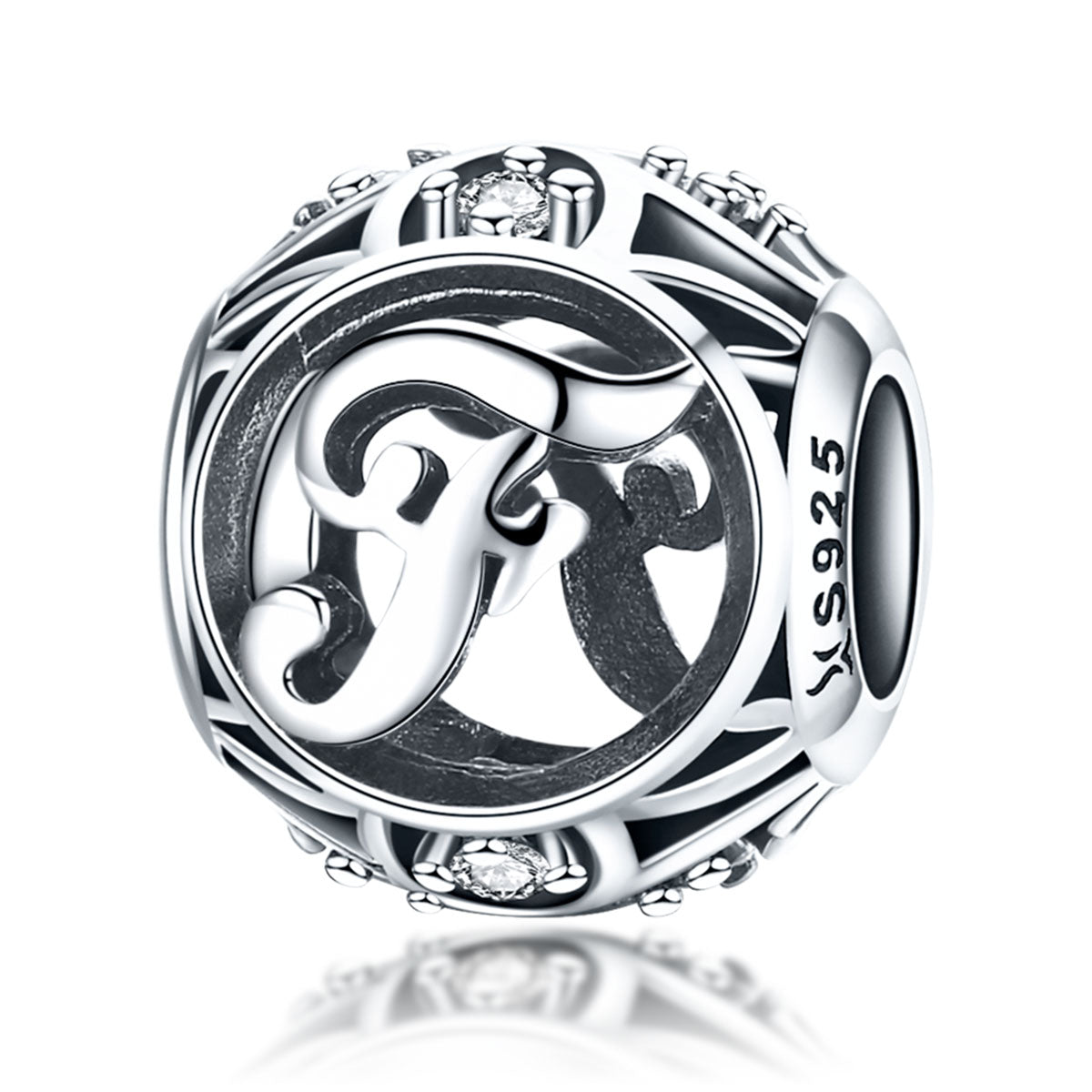 Letter F Pandora Charm NZ | Lullaboo
