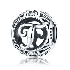 Letter T Pandora Charm NZ | Lullaboo