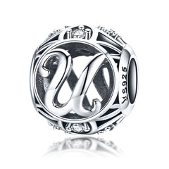 Letter U Pandora Charm NZ | Lullaboo
