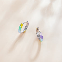 Rainbow Hoop Earrings - Lullaboo