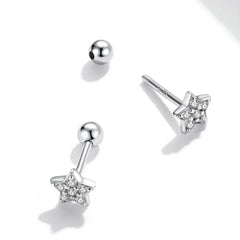 Petite CZ Star Stud Earrings - Lullaboo