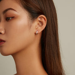 Rainbow Heart Hoop Earrings - Lullaboo