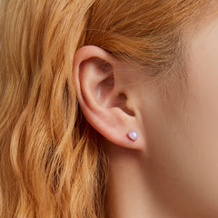 Opal Heart Stud Earrings - Lullaboo