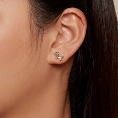 Silver Chihuahua Stud Earrings - Lullaboo