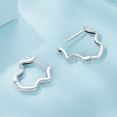 Silver Wave Earrings - Lullaboo