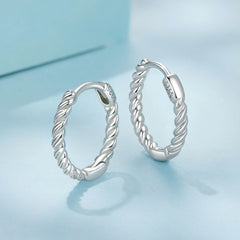Twisted Hoop Earrings