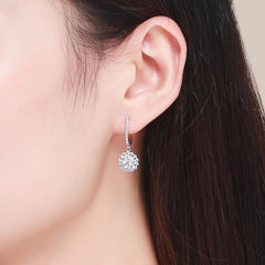 Flower CZ Drop Earrings - Lullaboo