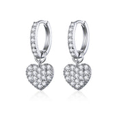 CZ Heart Drop Earrings - Lullaboo