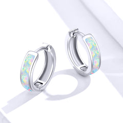 Opal Hoop Earrings - Lullaboo