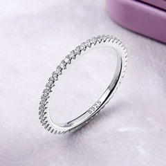 Silver CZ Stacking Ring - Lullaboo