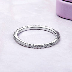 Silver CZ Stacking Ring - Lullaboo