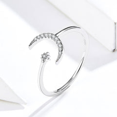 Open Moon & Star Ring - Lullaboo